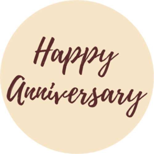 Happy Anniversary Plaque - Click Image to Close